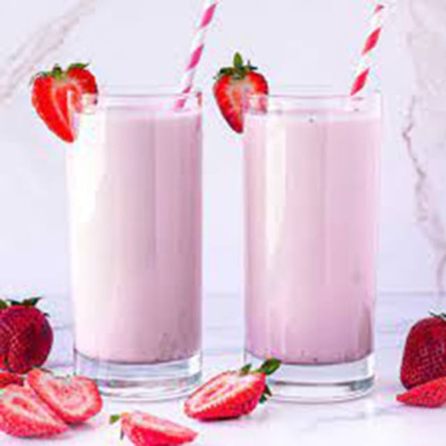 Strawberry & Milk Juice.