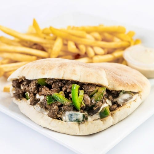 Beef Liver Sandwich Meal.