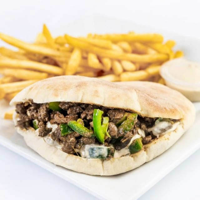 Beef Liver Sandwich Meal.