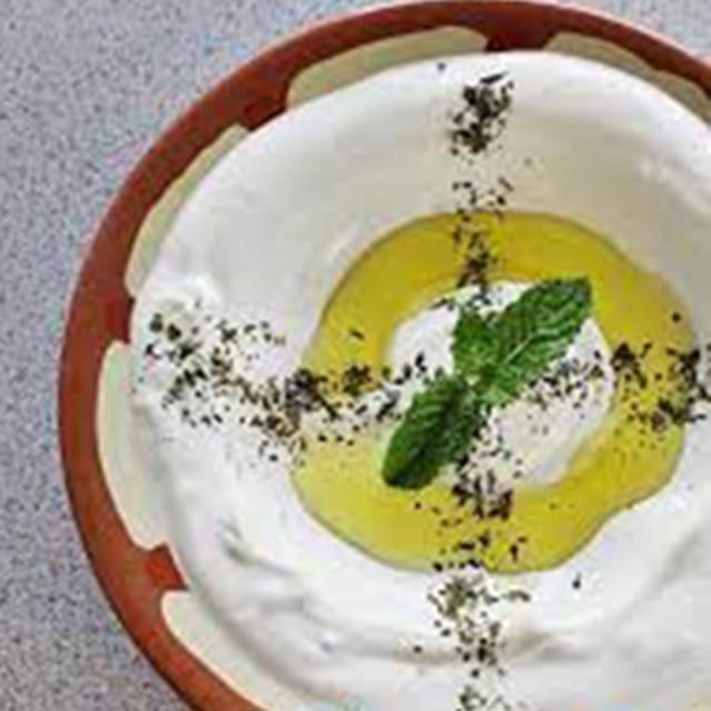 Labneh with Zaatar.