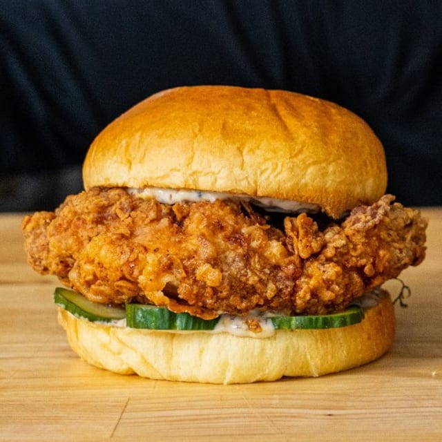 Cairo Fried Chicken Sandwich Meal.